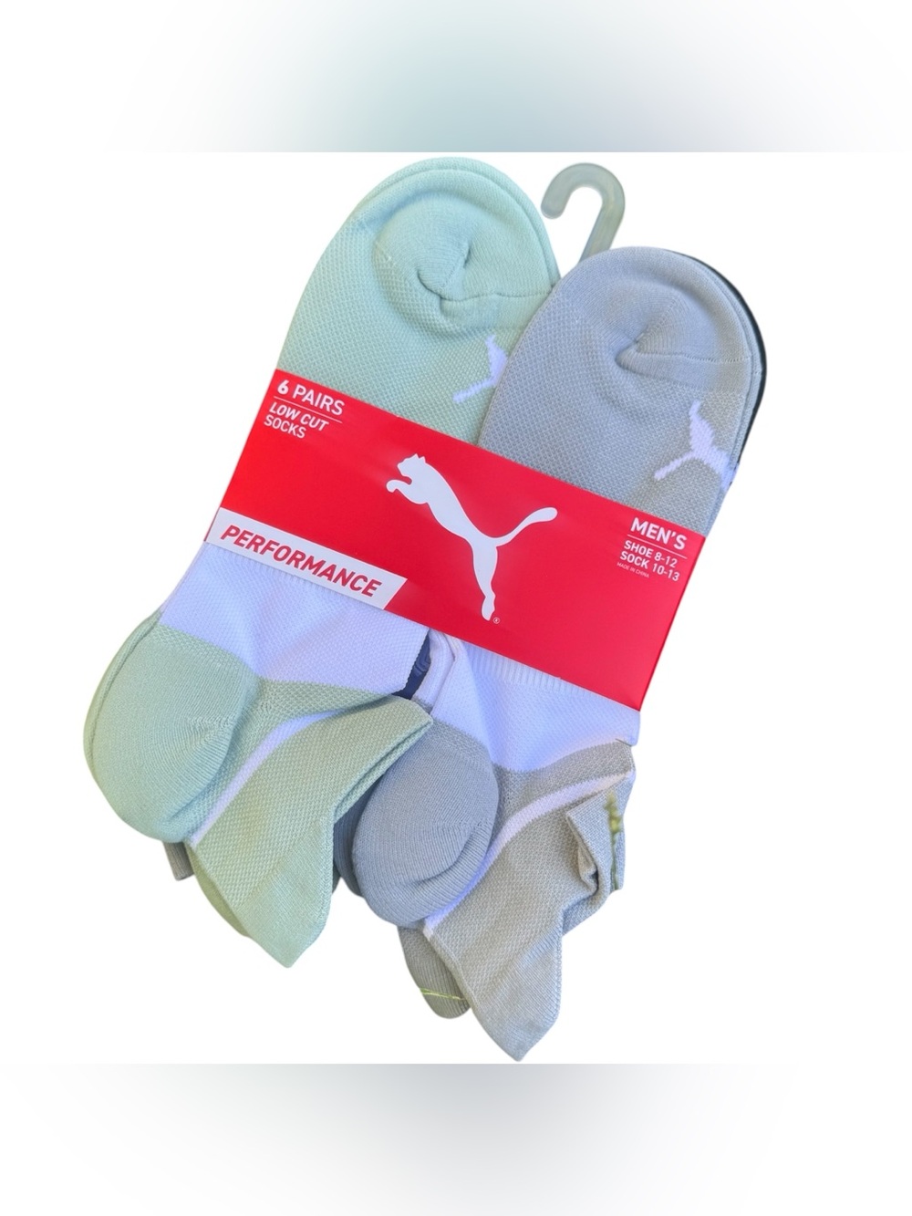 Puma Men’s Low Cut Athletic Sports Casual Comfort Socks Pack 6 Pairs Size 8-12